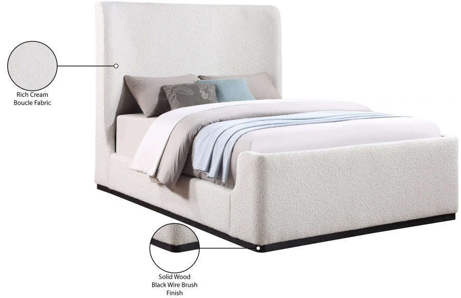 Oliver Boucle Fabric Bed